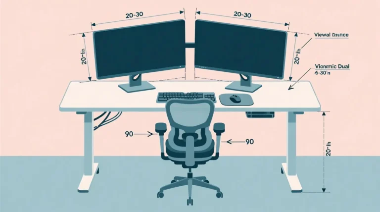 dual monitor ergonomic